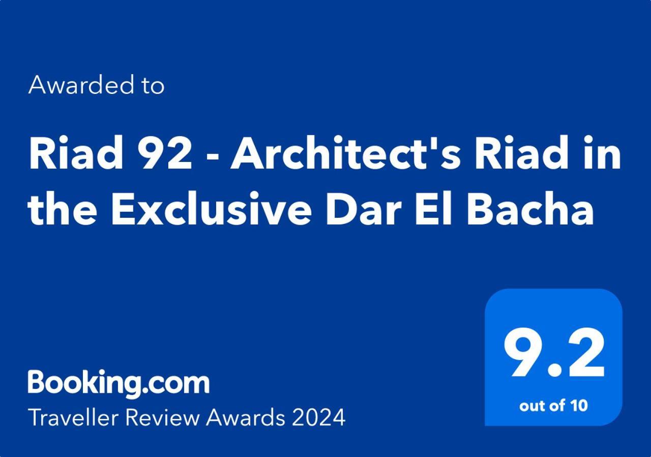Riad 92 - Architect'S Riad In The Exclusive Dar El Bacha Marrákes Kültér fotó